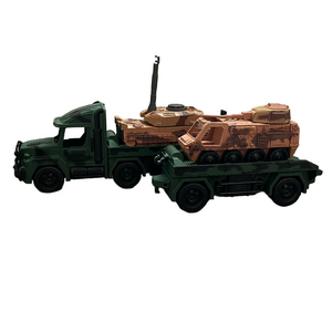 Toys R Us True Heroes GI Joe Chap Mei Semi Truck Tank Transport 30" Two Trailer